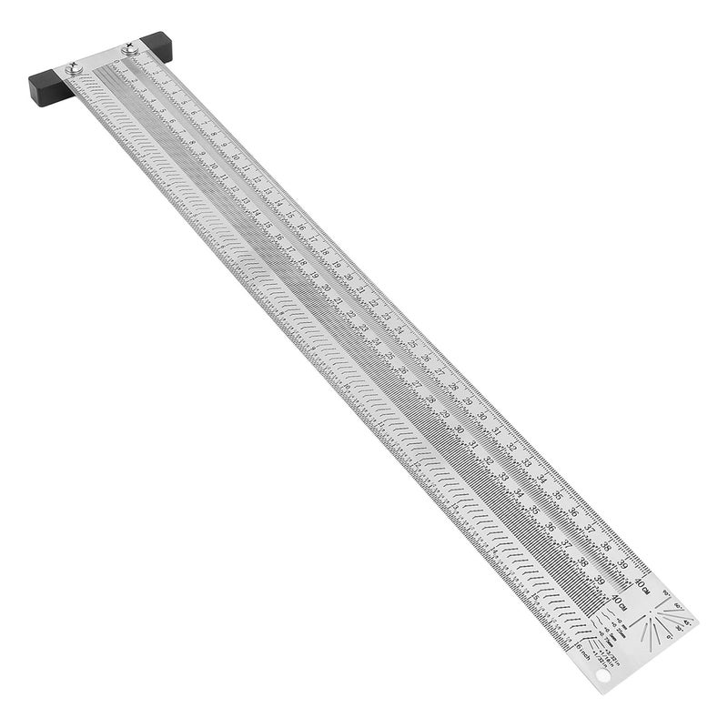 16 Inch Stainless Steel T Square Ruler with Engraved Lines for Woodworking Metalworking - Image 4