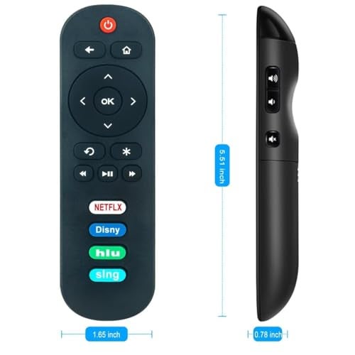 ZdalaMit Replacement Remote Control Applicable for TCL Roku TV 65S535 50S535 50S423 32S325 55S423 49S325 55S535 40S305 43S325 43S425 43S423 65S425 43S525 32S327 65S405 49S515 65S423 40S325 55S425 49S403 75S435 - Image 5