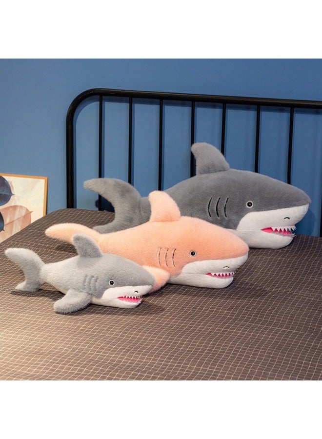 Large Marine Animal Shark Plush Toy Creative Sawtooth Shark Fish Doll Big Doll Gift-Color:Pink-Height:70cm.（0.55Kg）