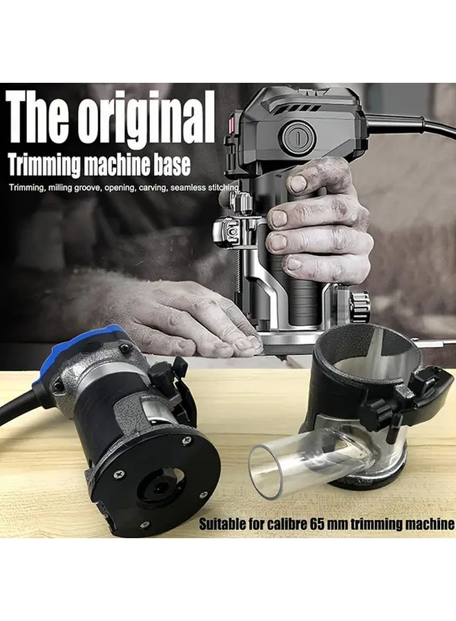 Aluminum Alloy Plunge Router Base Compatible with 65mm Trimming Machine - Image 4