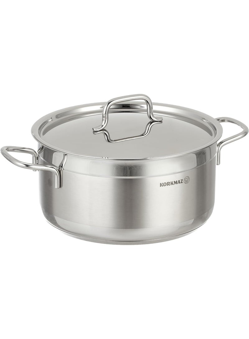 كوركماز طقم ادوات مطبخ ستانلس ستيل الفاي جراند 11 قطعة من كوركماز تركي فضى 8691607016109 - Image 2