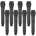 Exclaith 8 Pack Fake Microphone Prop Bulk Fun Stage Mics Toy Pretend Plastic Microphone Toy for Karaoke Halloween Stage Costume Favors Birthday Party Simulate Speech Practice - Image 2