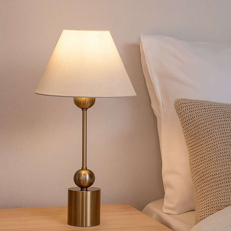 Brent E27 Metal Table Lamp 30.5x57.5cm - Brass