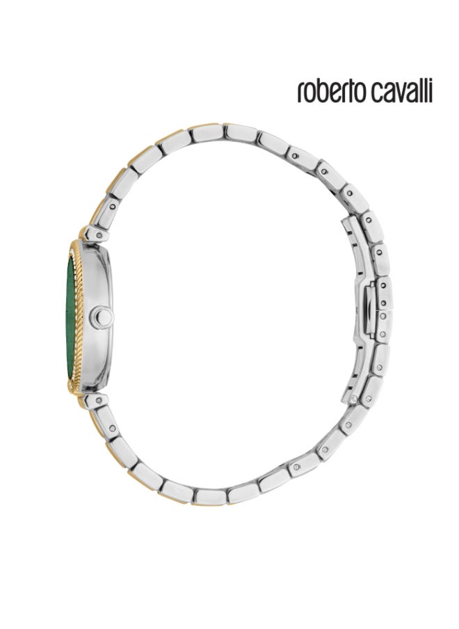roberto cavalli - ساعة يد نسائية أنالوج من الفولاذ المقاوم للصدأ RC5L078M0065 SET - 24 مم - Image 1
