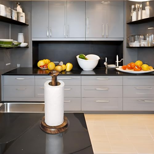 Zyntix Kitchen Towel Stand - Round Tissue Paper Holder for Stylish Kitchen Decor, Durable Roll Dispenser, Space-Saving Design, Ideal for Modern Kitchens and Home Organization - Image 5