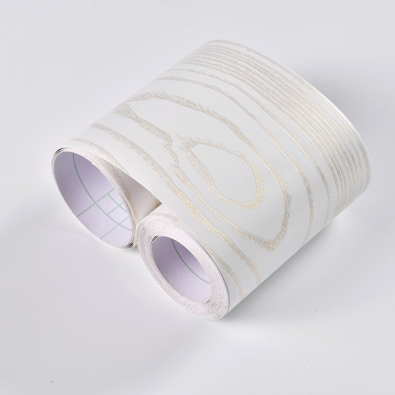 Daifa Thickened Self-Adhesive Skirting Line Wall Stickers Wood Pattern Stickers Paper Window Door Frame Side Bag Stickers Decorative Furniture Innovation Stickers - Image 1