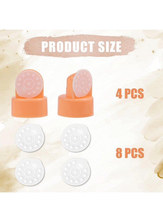 PEUTIER 12pcs Breast Pump Parts Compatible with Medela, Membranes Valves for Breast Pump Accessories Replacements Compatible with Pump in Style Advanced Harmony Swing Hand Pumps - Image 1
