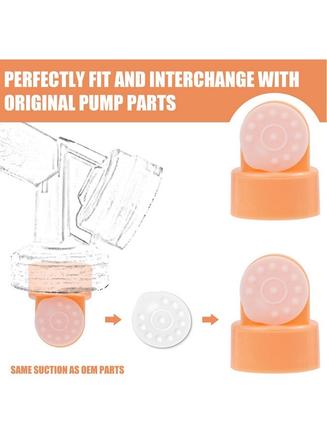 PEUTIER 12pcs Breast Pump Parts Compatible with Medela, Membranes Valves for Breast Pump Accessories Replacements Compatible with Pump in Style Advanced Harmony Swing Hand Pumps - Image 2