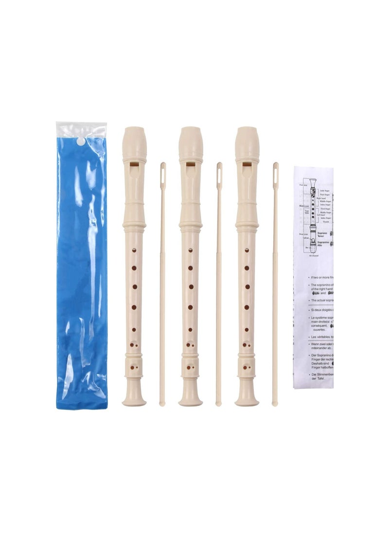 null - Megarya 8-Hole German Soprano Recorder With Cleaning Stick And Pouch Beginner Flute Descant Recorder Woodwind For Beginners Learners For Schools Recorder Programs - Image 1