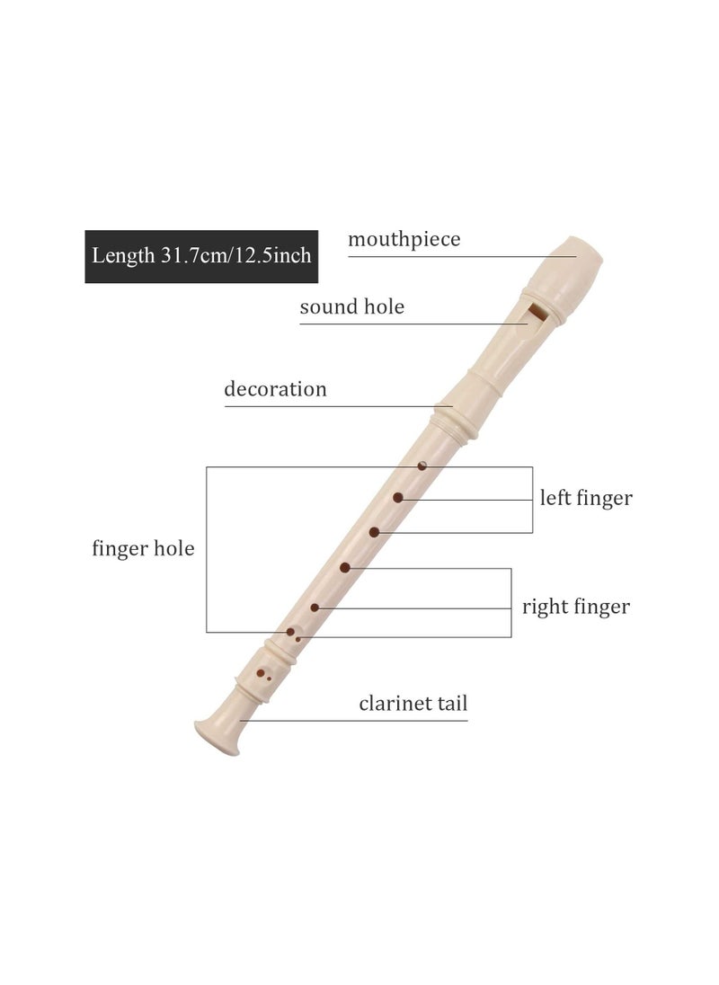 null - Megarya 8-Hole German Soprano Recorder With Cleaning Stick And Pouch Beginner Flute Descant Recorder Woodwind For Beginners Learners For Schools Recorder Programs - Image 1