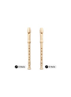 Megarya 8-Hole German Soprano Recorder With Cleaning Stick And Pouch Beginner Flute Descant Recorder Woodwind For Beginners Learners For Schools Recorder Programs  - Image 4