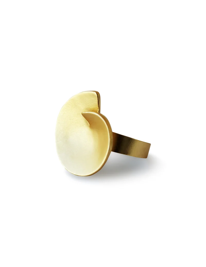 هزمير جولري Mystic Matte Round Chunky Ring