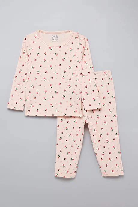 R&B Printed T-Shirt and Pants Set