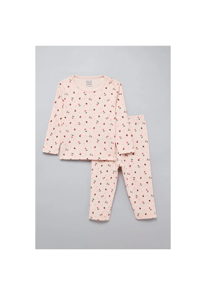 R&b Printed T-Shirt and Pants Set