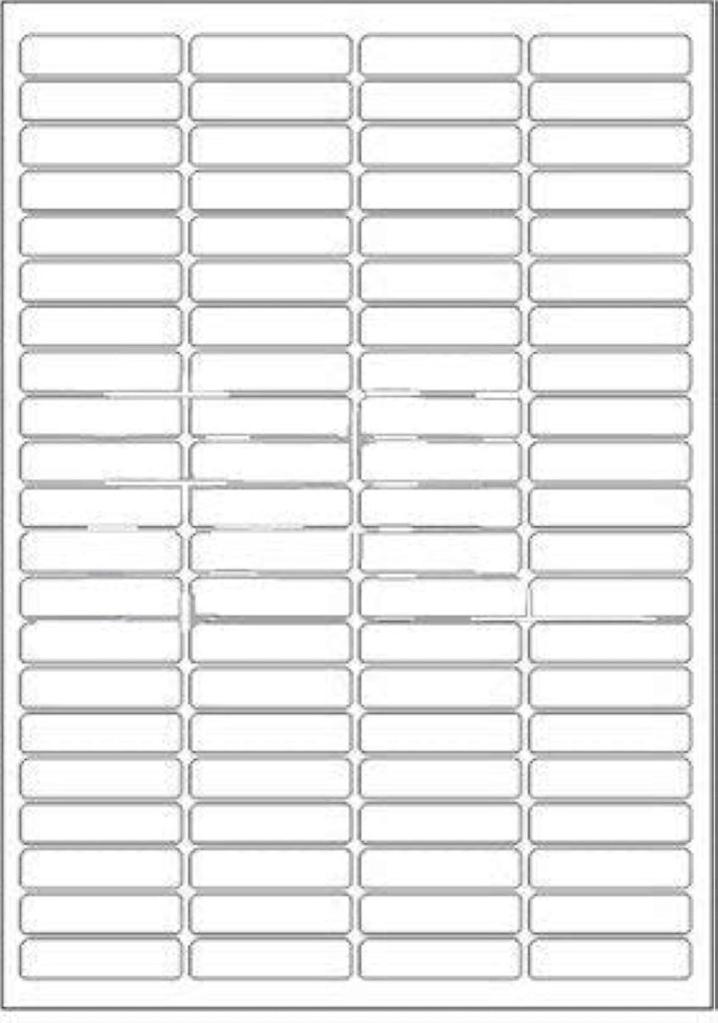 K3 Multi Purpose Self Adhesive Labels (Lable Size 46 x 11 mm, 84 Lable in A4)(Pack of 40 Sheet) - Image 2