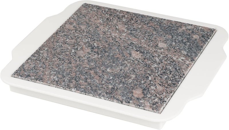 Chef Buddy Food Warmer Plate - Microwavable 9-Inch Marble Hot Plate Keeps Food Warm Longer - Great for Parties, Family Gatherings, and Holidays - Image 1