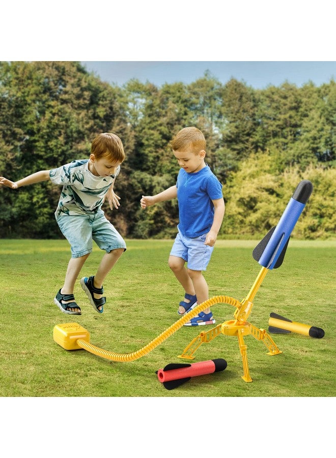 TEMI Rocket Launcher For Kids, 12 Foam Rockets And Launcher Pad, Launch Up To 100+Ft, Kids Outdoor Toys, Birthday Gift Toys For Kids Boys Girls Age 3 4 5 6 + Years Old - Image 2