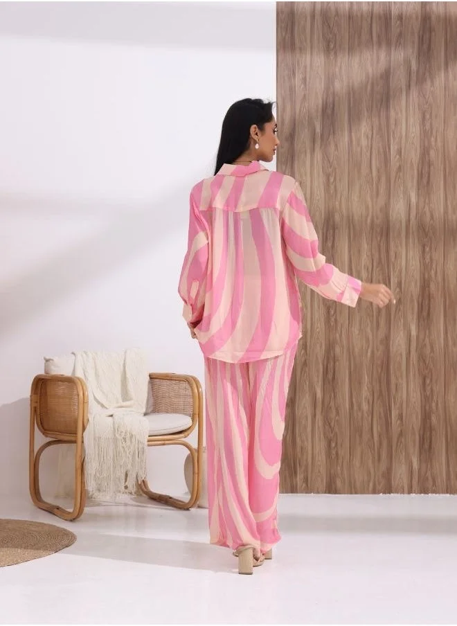 That’s My Gal Abstract Printed Co-Ord Trouser