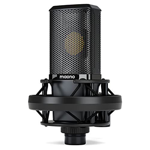 MAONO XLR Condenser Microphone with 34mm Large Diaphragm, Professional Cardioid Studio Mic for Podcasting, Recording, Streaming, Vocals, Voice Over, Music, ASMR(PM500) - Image 1