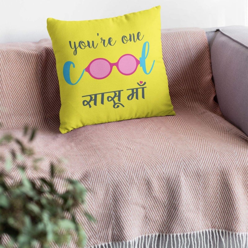 YaYa Cafe YaYa cafe for MotherinLaw One Cool SasuMaa Cushion Cover 16x16 inches  - Image 3