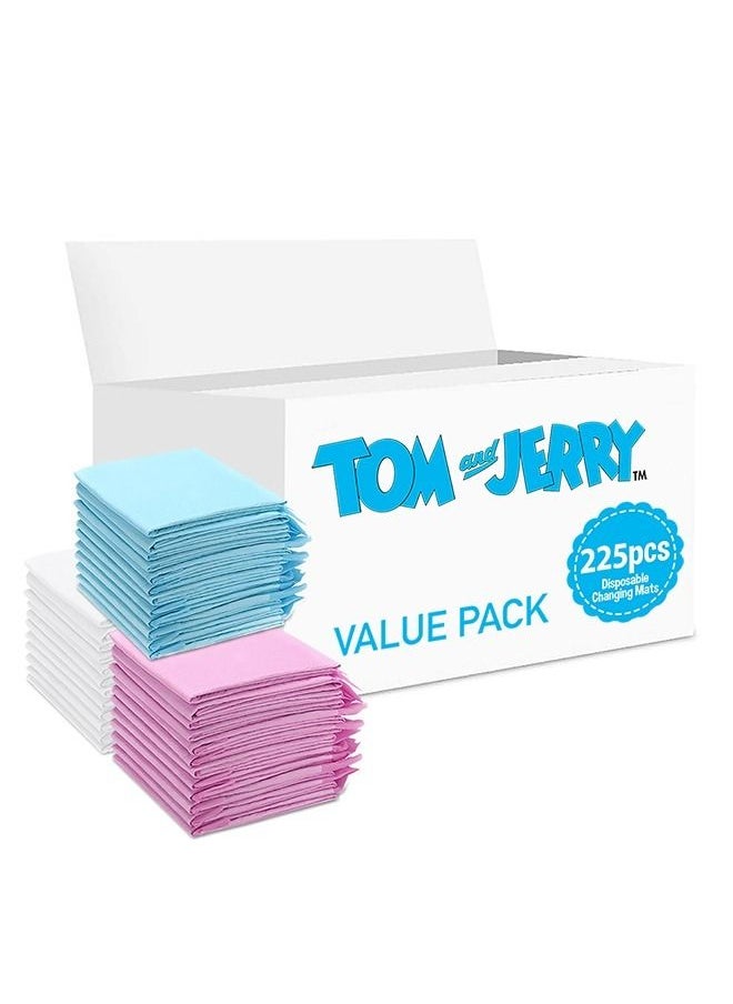 Tom And Jerry 225 Pieces Disposable Changing Mats  - Image 1