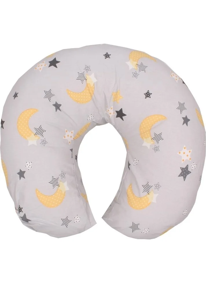 Bebek Özel Baby Special Breastfeeding and Sitting Pillow (Gray Crescent)