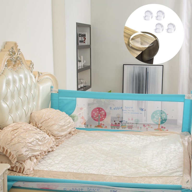 SAFE-O-KID® Extra-Long Bed Rail Guard with 1-Year Warranty 6FT Safety Barrier for Kids & Toddlers Blue, Pack of 1 - Image 1