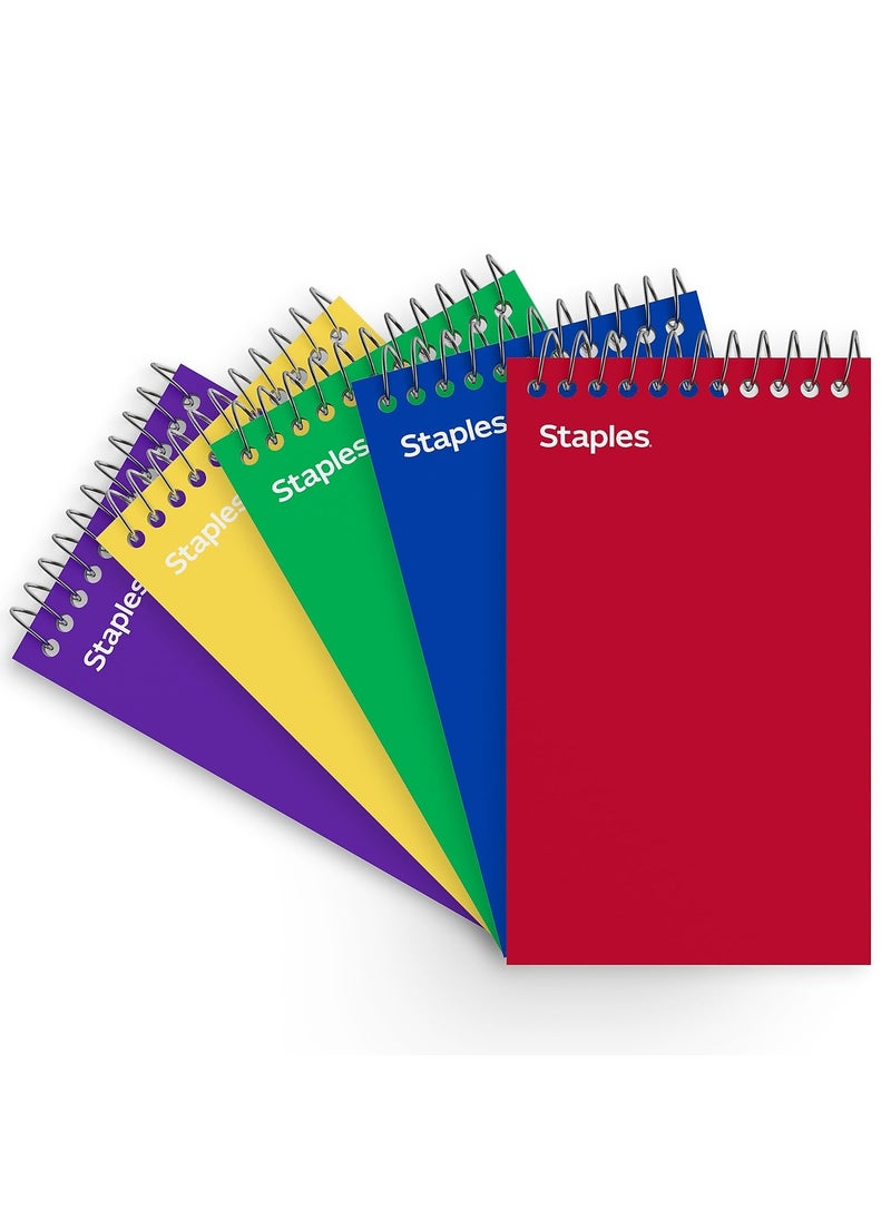 Staples STAPLES 199984 Memo Pads 3Inch X 5Inch College Assorted 75 ShPad 5 PadsPk 11491  - Image 1