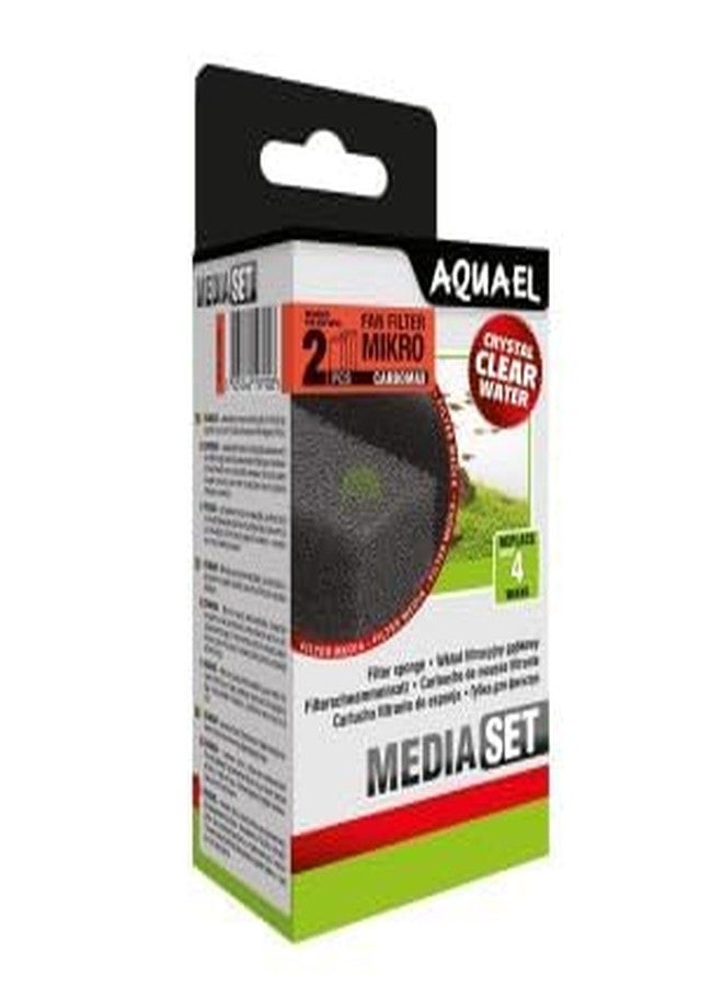مجموعة وسائط ترشيح Aquael Fan Mikro (Carbomax)