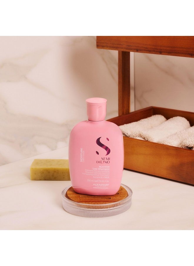 ALFAPARF MILANO ALFAPARF MILANO Semi Di Lino Moisture Nutritive Low Shampoo - Sulfate Free Shampoo for Color Treated Hair - Moisturizing Hair Shampoo for Dry Hair - Paraben & Paraffin-Free (250 ml / 8.45 Fl. Oz)  - Image 2