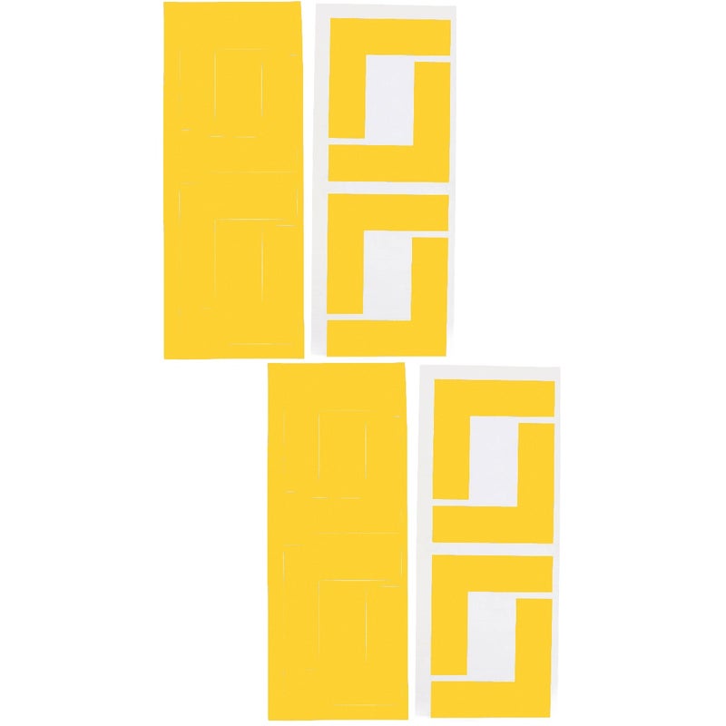16 pcs Floor Tapes Location Marking Corner Tapes L Shaped Floor Marker Stickers - Image 1