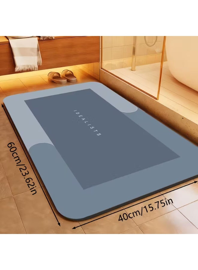 سجادة حمام فائقة الامتصاص وسريعة الجفاف – مضادة للانزلاق ومريحة للقدمين – تصميم عصري أنيق – مقاس 40×60 سم (قد يختلف اللون) - Image 2