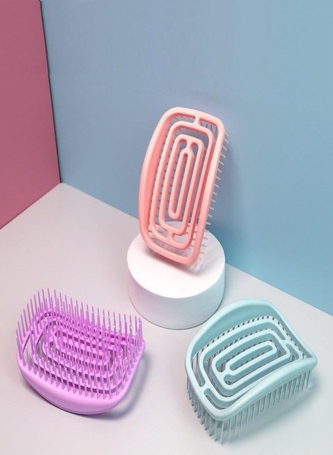 BANIRA Hairdressing Comb, Soft Flexible Anti-static, Softens and Improves Hair Texture, Shampoo Massage Scalp, For Dry & Wet Hair, Straight & Curly Hair, For Men & Women (Green) - Image 2