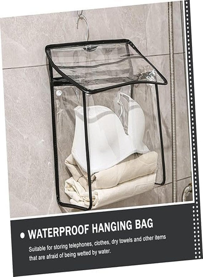VIKINGS Transparent clear dust bag, Hanging Clothes, Storage Bag, Wall Mounted for Room, Bathroom, Bedroom, Shower Bag, Toiletry Tote, Portable Hanging.(PACK OF 1) - Image 3