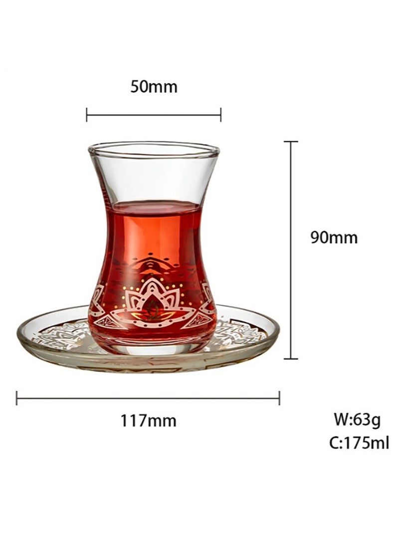 Jingke Glass Tea Cup Black Tea Cup Coffee Cup 175ml/5.9 oz  04 - Image 2