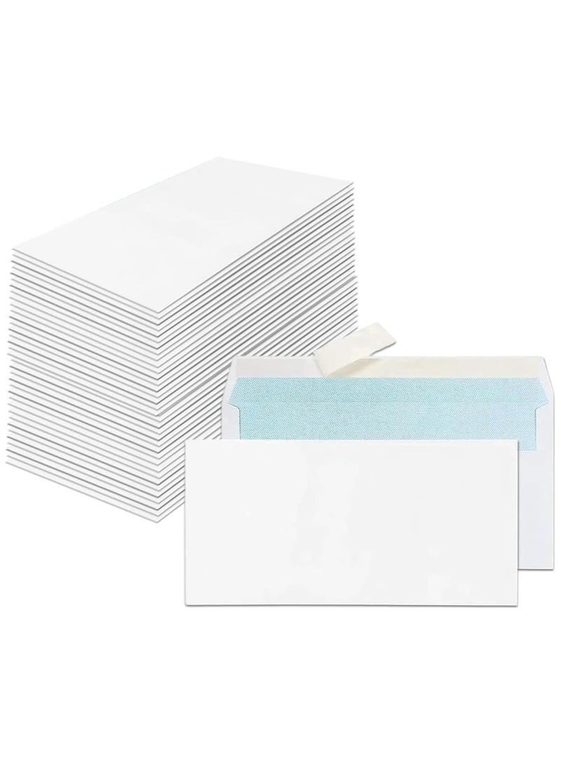MARKQ [Pack of 3500] White Envelopes, [4” x 9"] Peel & Seal Mailing Envelope [80gsm] for Posting Home Office and Ecommerce - Image 1