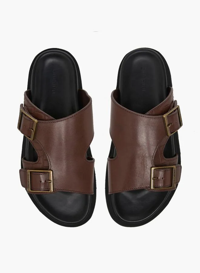 Duchini Men Textured Comfort Sandals
