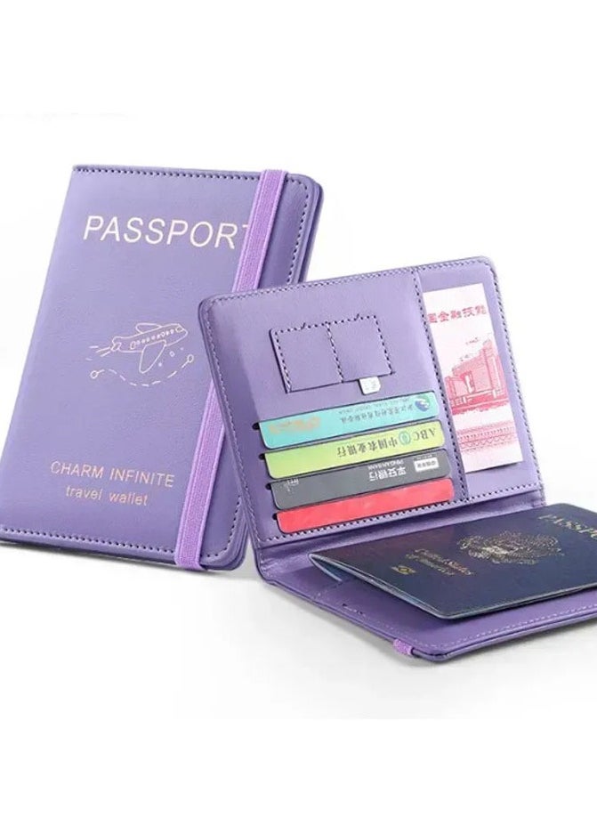 Beauenty New Fashion Unisex Passport Holder Large Capacity ID Storage Bag Multifunctional Passport Holder with Card Slot 