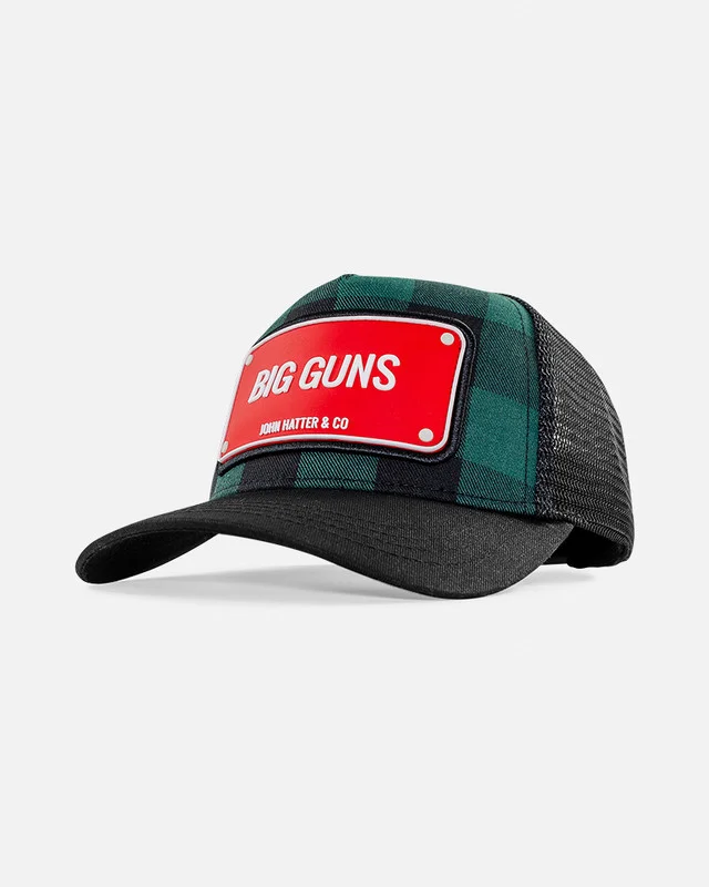 John Hatter Rubber - Big Gun Chek Black/Green - Cap