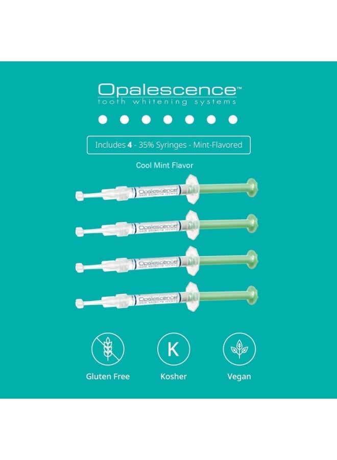 Opalescence 35% At-Home Teeth Whitening Gel Syringes (4 Pack) | Professional Whitening Kit with Carbamide Peroxide, Mint Flavor | Brighten Teeth Safely at Home - Image 3