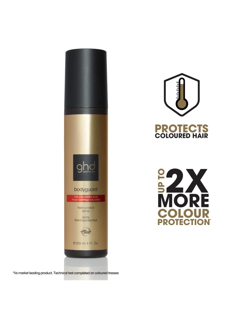 بخاخ حماية الشعر من الحرارة من GHD Bodyguard للشعر المصبوغ | ١٢٠ مل | حماية حرارية احترافية لأدوات التصفيف | يعزز لمعان الشعر ويمنع التلف - Image 2