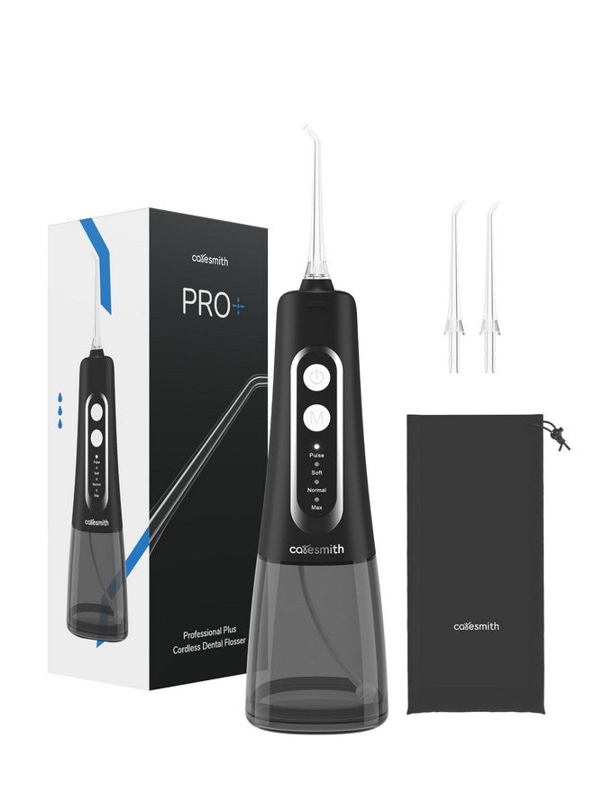 Caresmith Pro+ Cordless Oral Power Flosser | 4 Modes of Different Water Pressure Power | 300 ml Large Detachable Water Tank | IPX7 Waterproof | 2 Jet Tips - Image 1