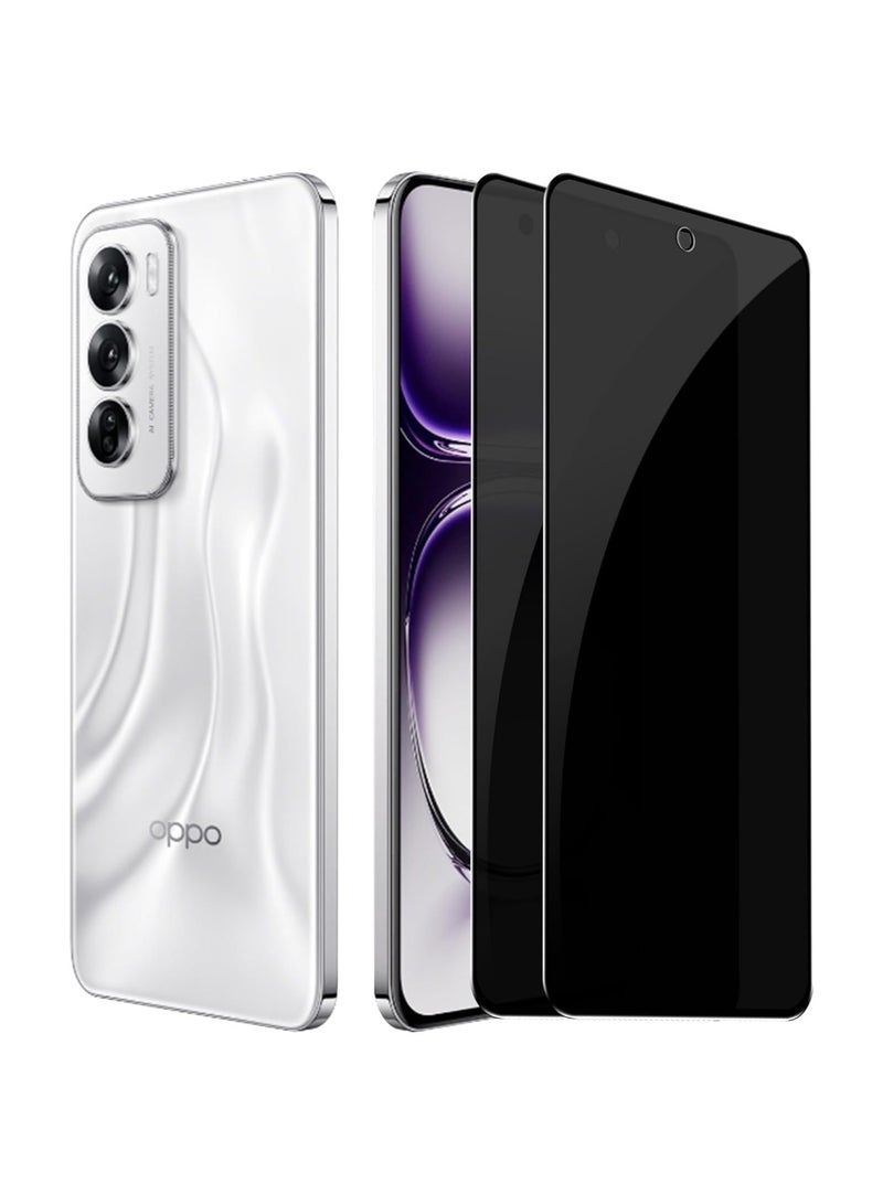 【حزمة مكونة من اثنين】 حامي شاشة من الزجاج المقوى متوافق مع جهاز Oppo Reno 12 Pro - صلابة 9H، مقاوم للخدش، خالي من الفقاعات - Image 1