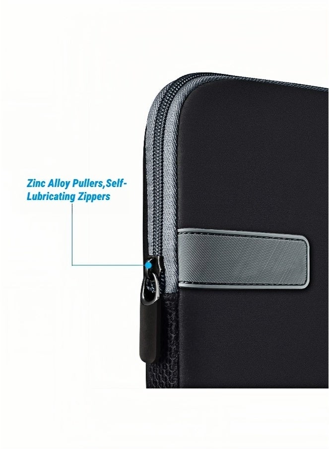 أروى حافظة واقية للكمبيوتر المحمول مقاس 15 بوصة متوافقة مع أبل ماك بوك اير ماك برو ام 4 / ام 3 / ام 2 / ام 1 سطح لينوفو ديل اتش بي حقيبة كمبيوتر ملحقات حقيبة حمل للسفر ، أسود - Image 2