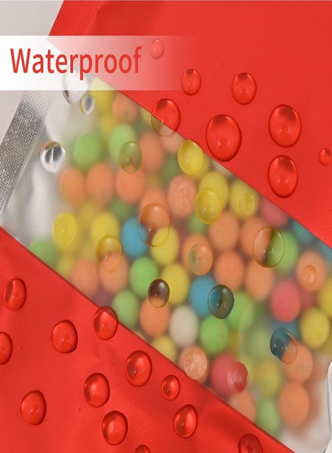 TRUE SHOP THE ULTIMATE SOLUTION FOR FOOD STORAGE - FOIL POUCH STAND-UP BAGS WITH SELF-SEALING TECHNOLOGY MATT RED (50 GM, 20, count) - Image 3
