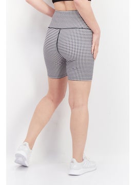 Eddie Bauer Women Checkerboard Legging Short, Black  - Image 4