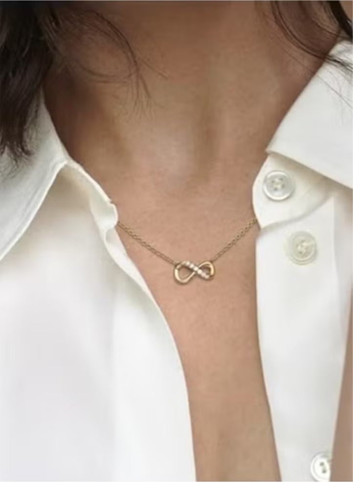 Chomel Gold Mobius Eternal Love Women's Necklace - Image 3