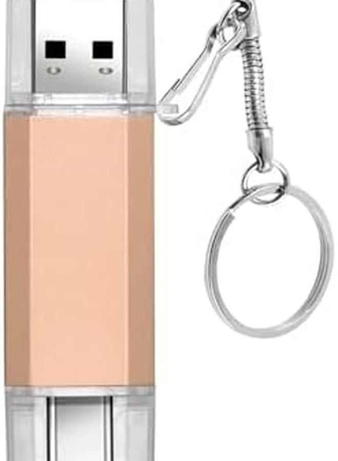 Type C 2 In 1 OTG USB Flash Drive 64GB Yellow Pen Drive For Smartphones And Computers - Image 2