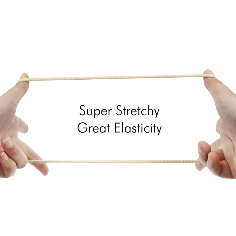 inSowni 50 Pack Super Soft Stretchy DIY Solid Nylon Headbands Baby Hair Bands One Size Fits All (10 Multi-color) - Image 5