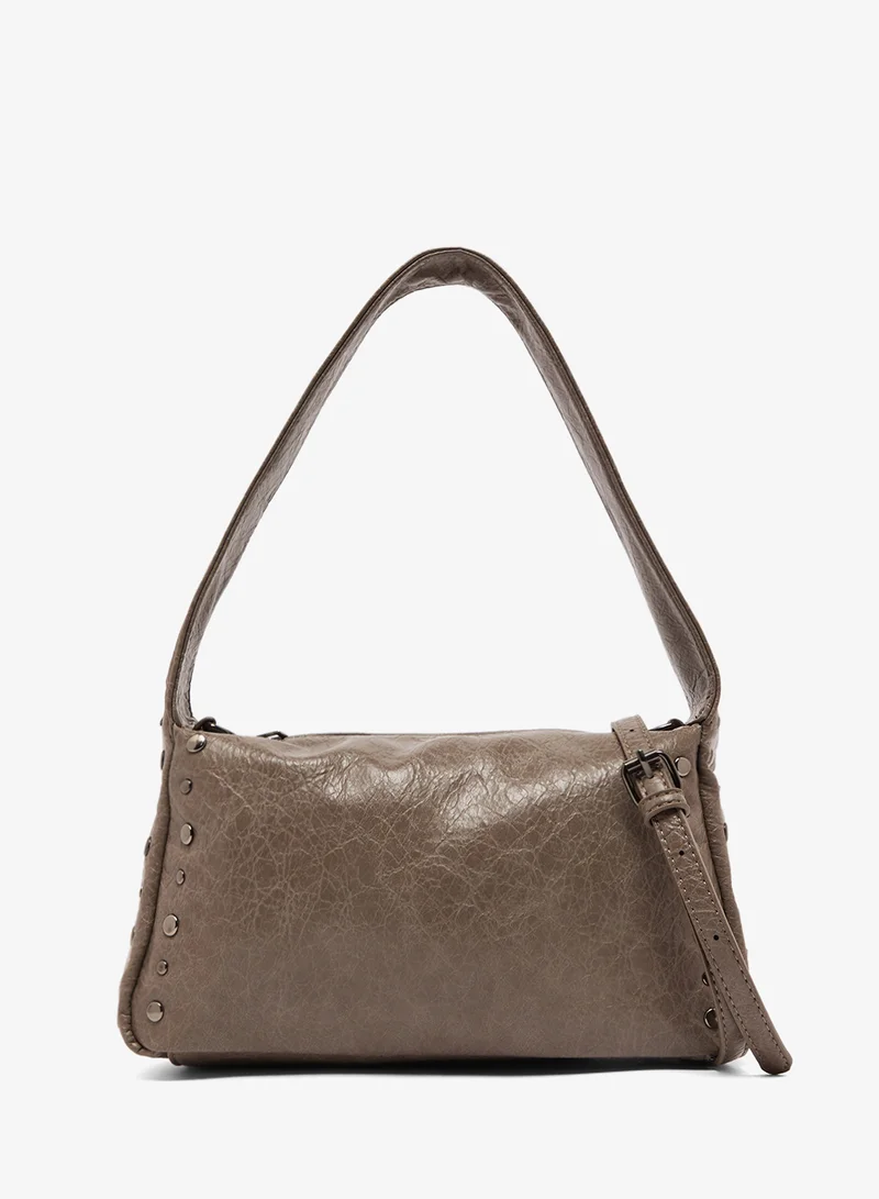 جينجر حقيبة كتف مزينة بالمعدن